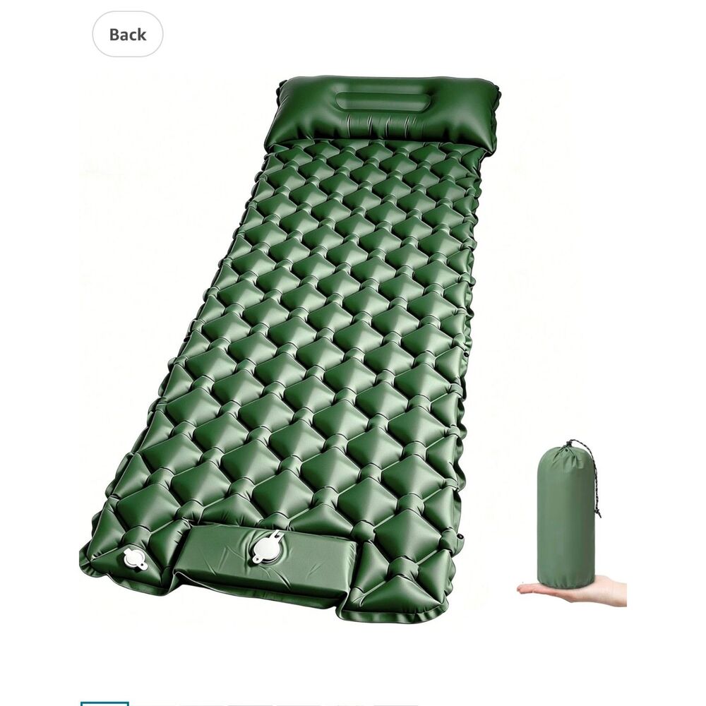 NEW Camping Sleeping Pad Ultralight Inflatable Backpacking Sleep Mat